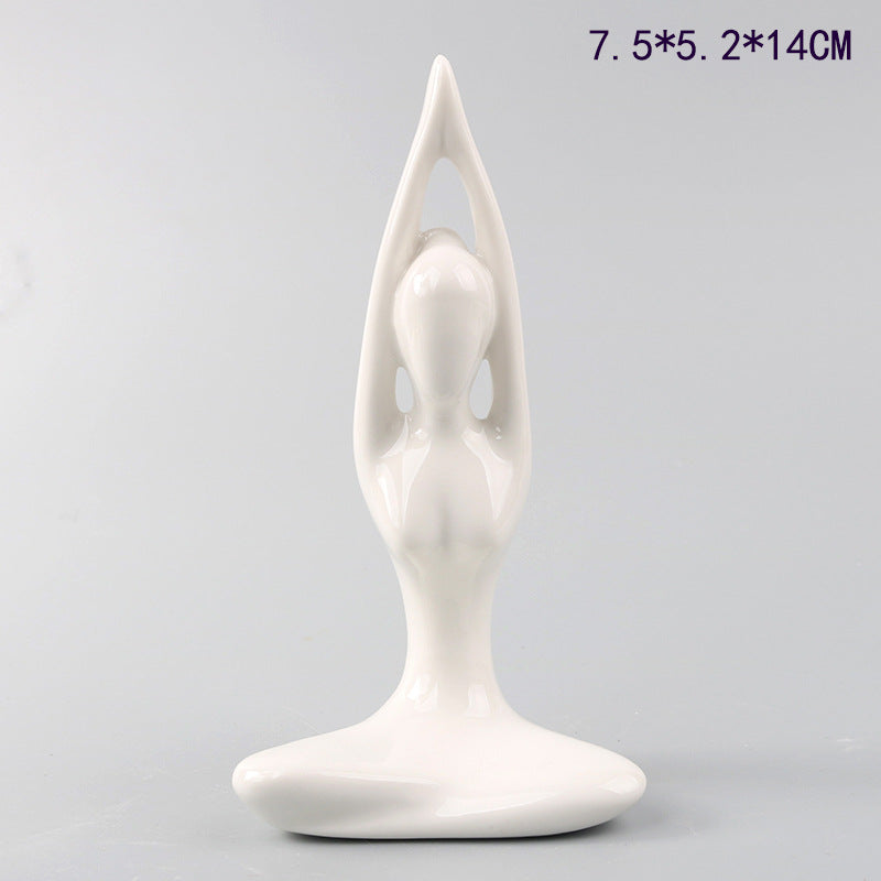 Scultura ragazza yoga