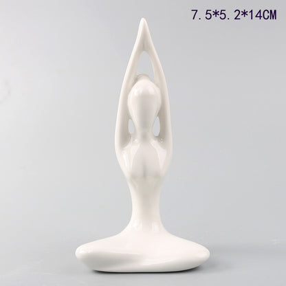 Scultura ragazza yoga
