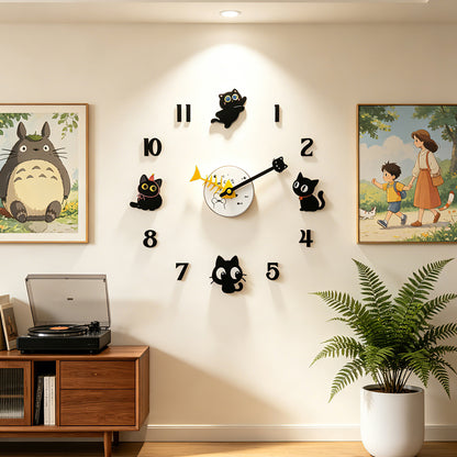 Orologio da parete Gatti silhouette
