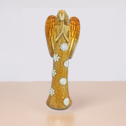 Quattro angeli snelli decorati oro