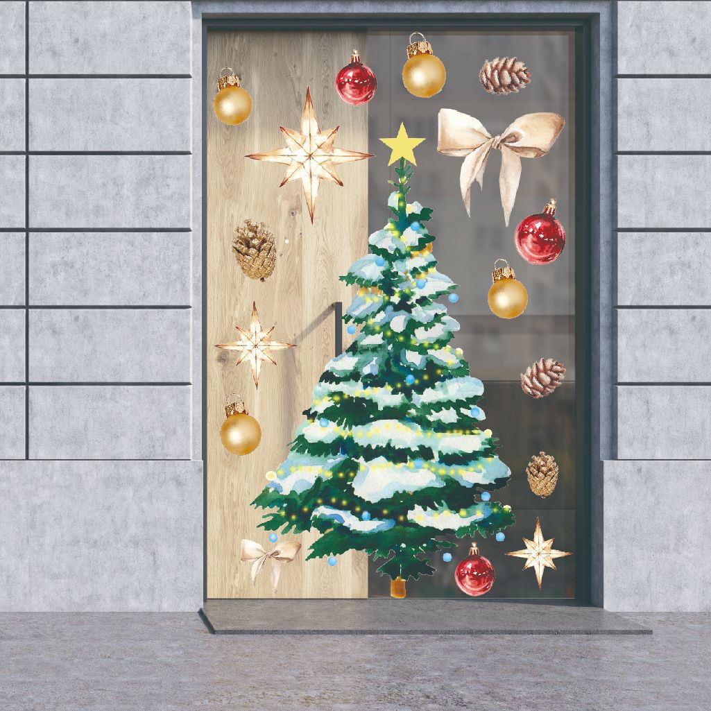 Adesivo murale albero di Natale
