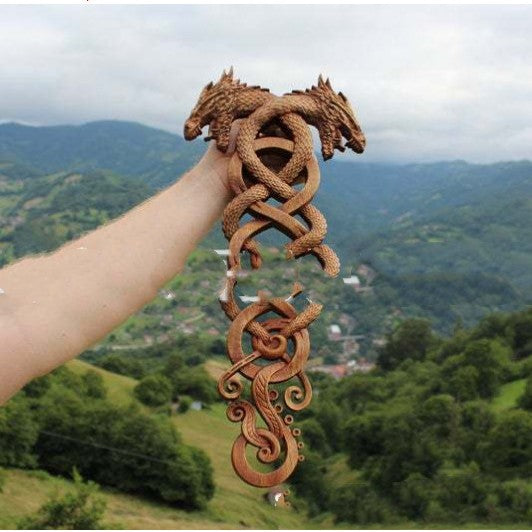Decorazione drago doppio