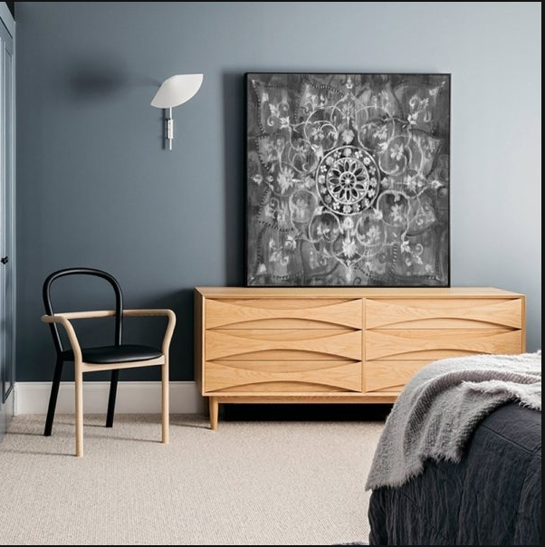Quadro fiori astratto retrò