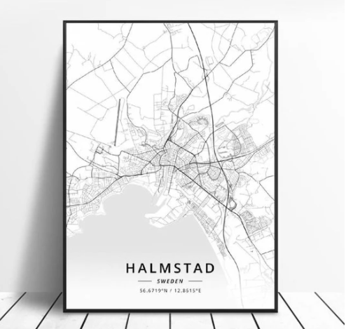 Quadro Mappa Città