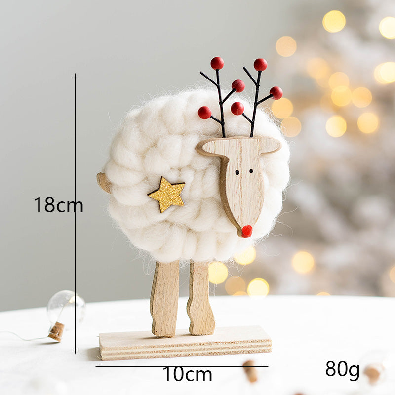 Decorazione alce feltro natale