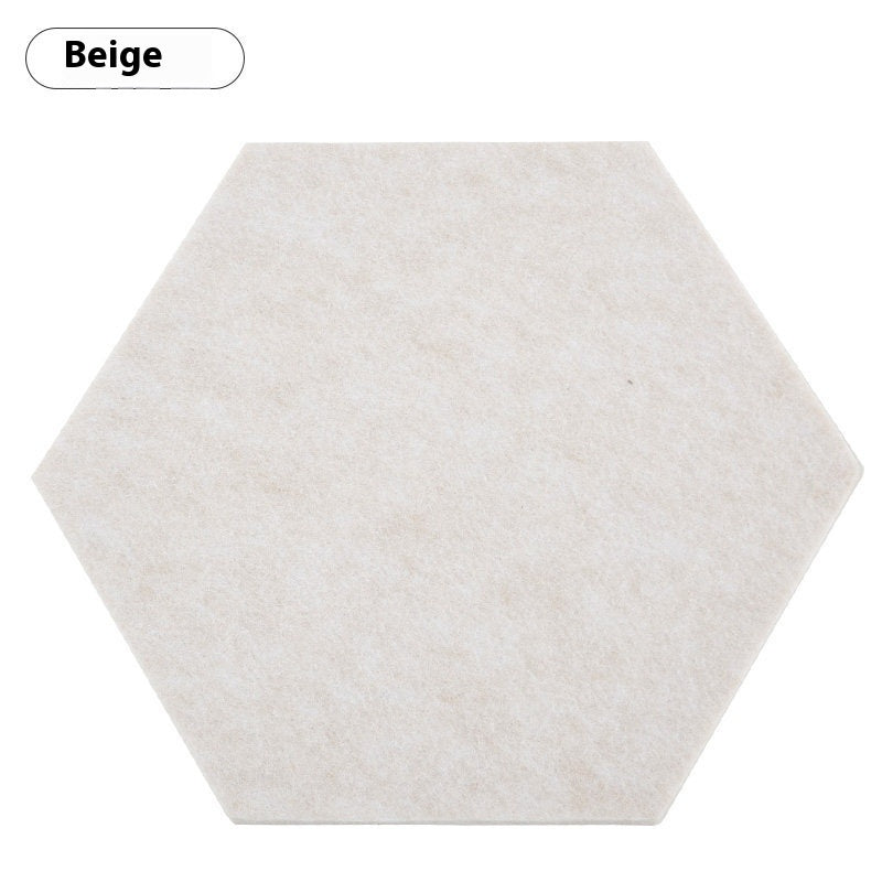 Adesivo esagonale feltro