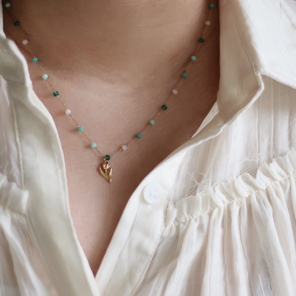 Collana Fiore Dipinto