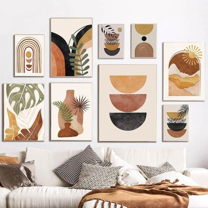 Quadro bohemien sole luna