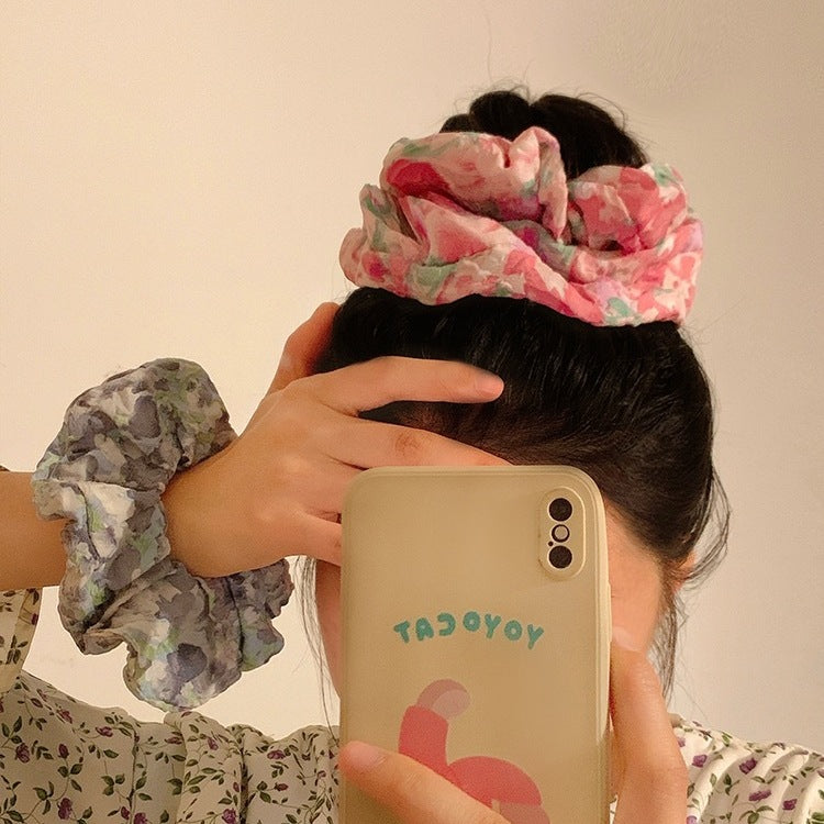 Elastico capelli fiori