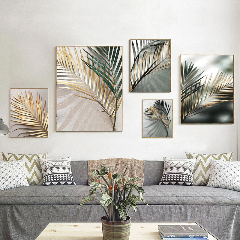 Quadro foglie verdi