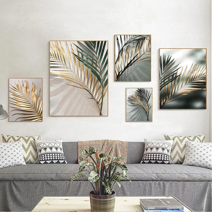 Quadro foglie verdi