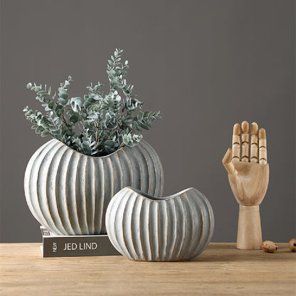 Vaso ceramica bianca