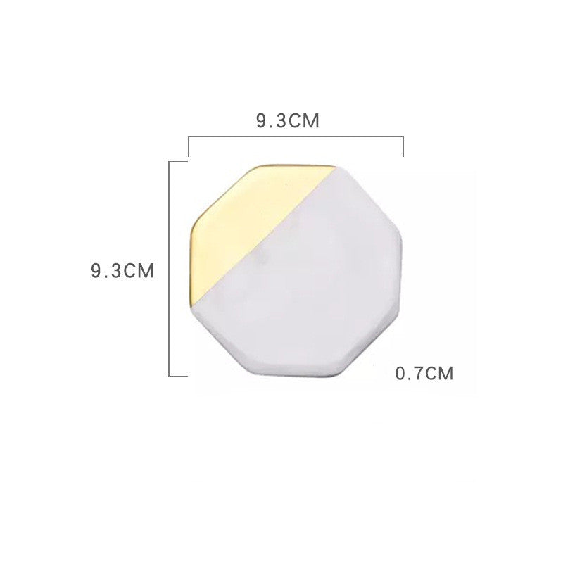 Sottobicchiere marmo e oro
