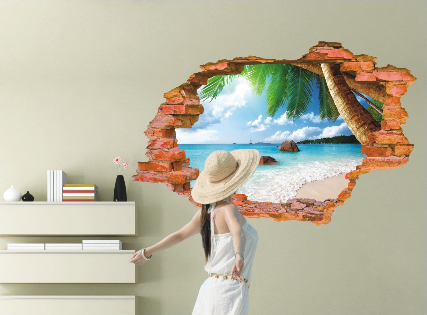 Adesivo murale effetto muro 3D