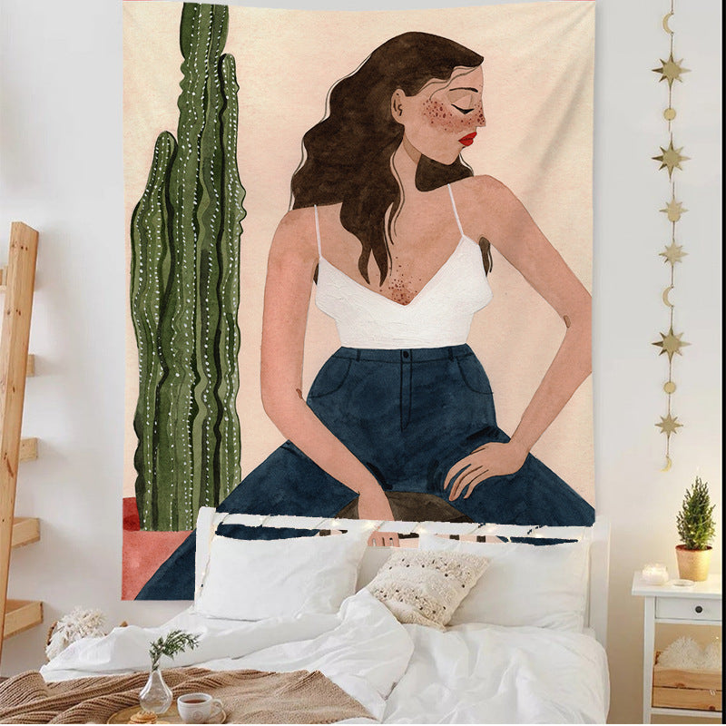 Tappezzeria Illustrazione Ragazza