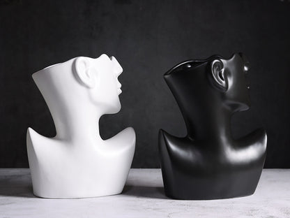 Scultura ceramica volto