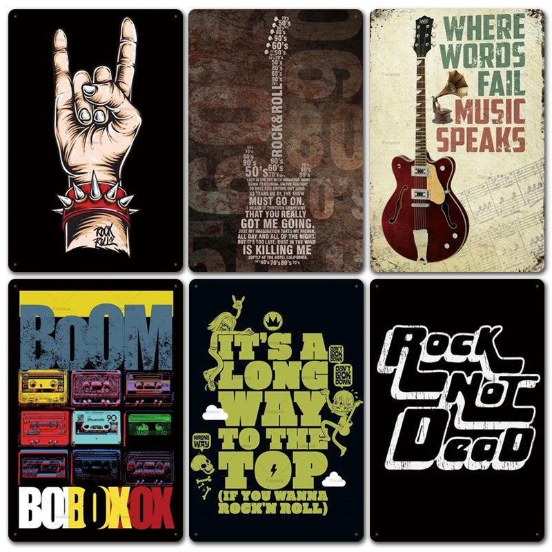 Quadro ferro rock vintage