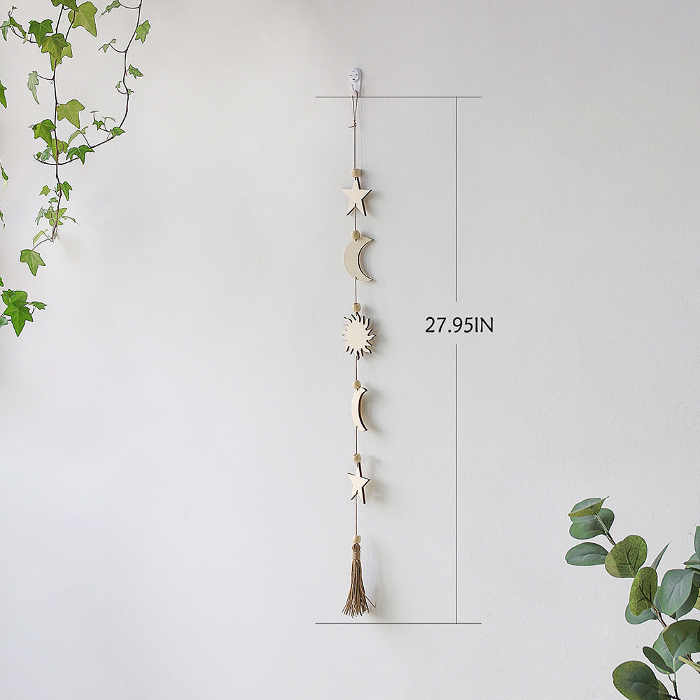 Decorazione legno stelle luna