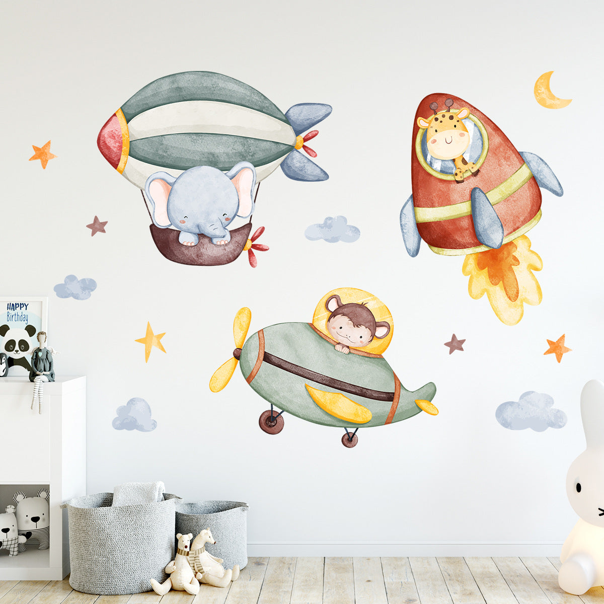 Adesivo murale Animali Cartoon
