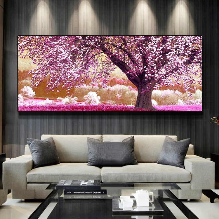 Quadro bosco fiorito