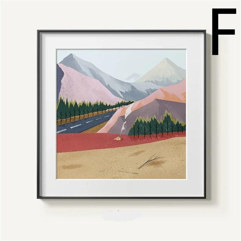 Quadro Montagna Astratta