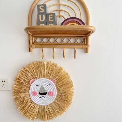 Decorazione leone tessuto
