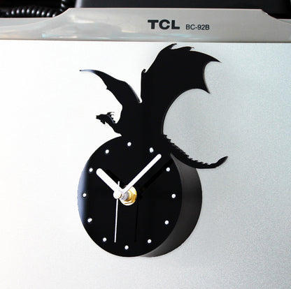 Orologio da parete Drago nero 3D