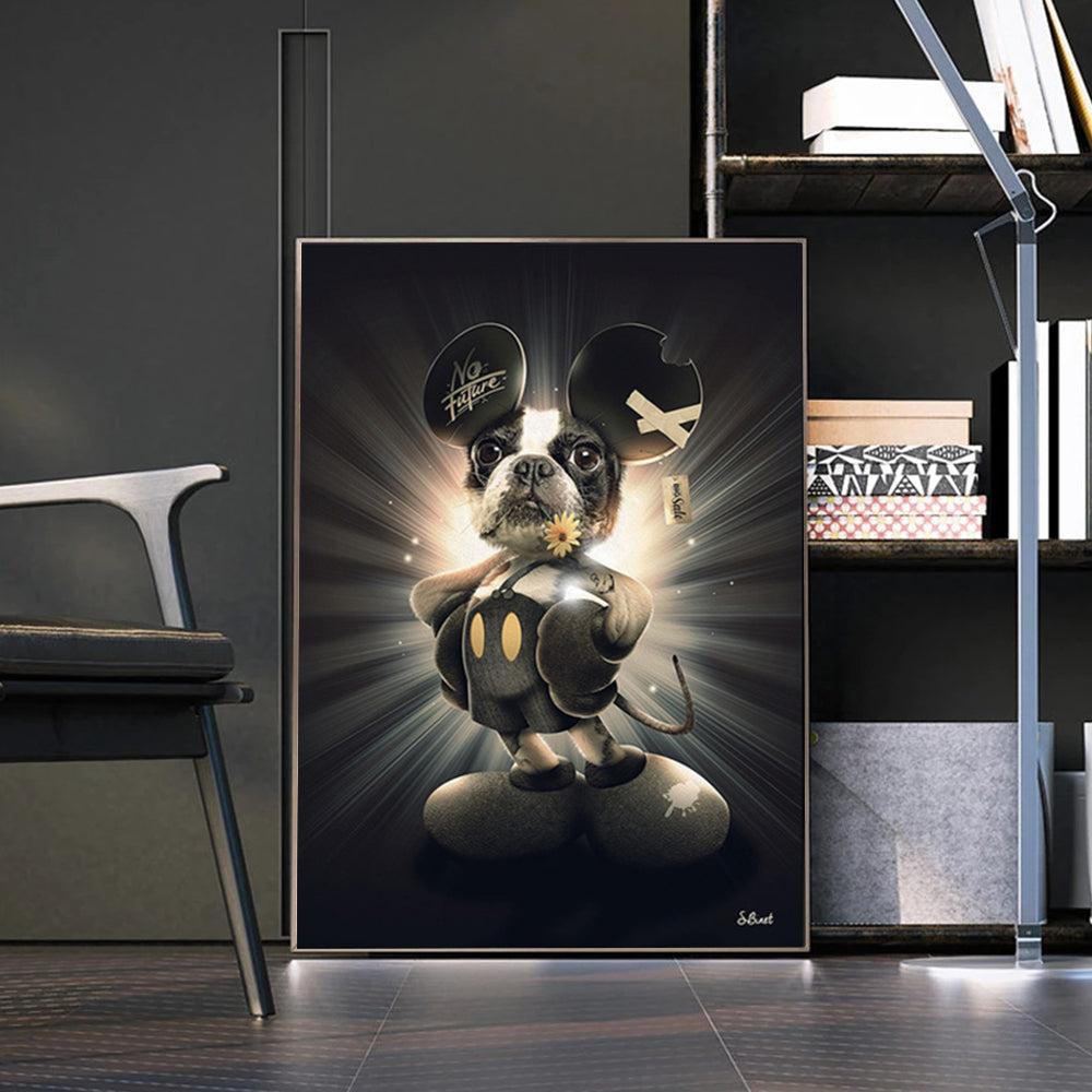 Quadro animali in smoking