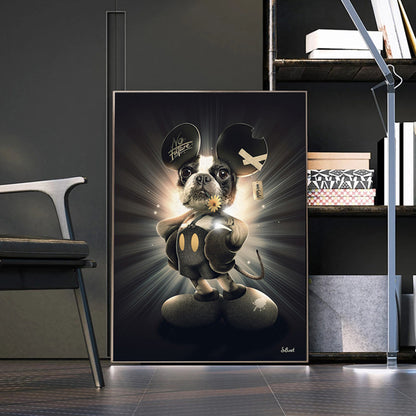 Quadro animali in smoking