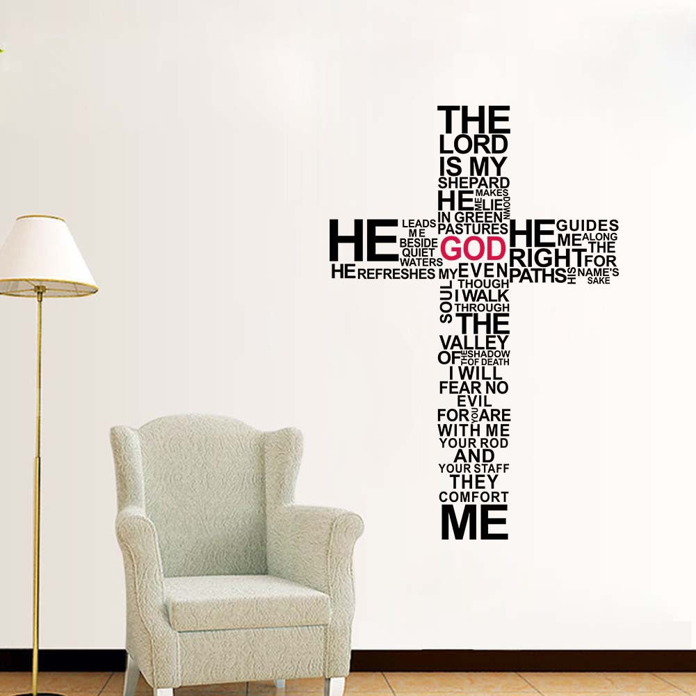 Wall decal lettere e croci