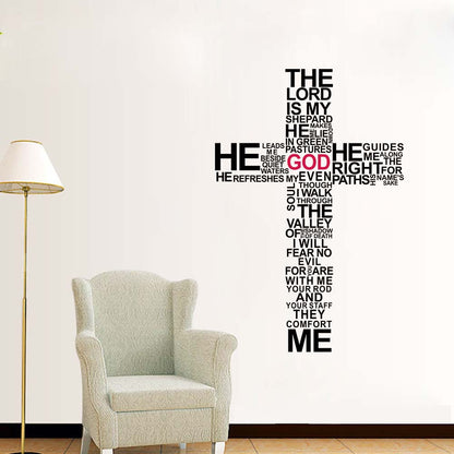 Wall decal lettere e croci