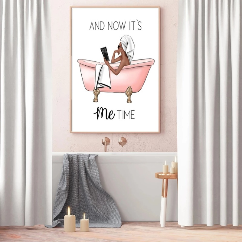 Poster bagno stile Nordic