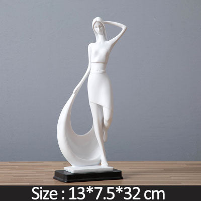 Statuetta resina minimalista