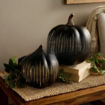 Ornamento Zucca Halloween Vetro