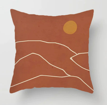 Cuscino marrone geometrico