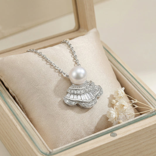 Collana Argento Art Déco Perla