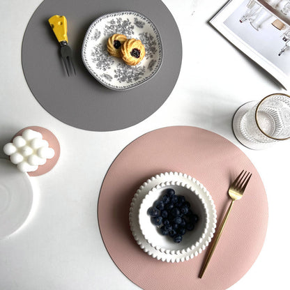 Set sottobicchieri in pelle