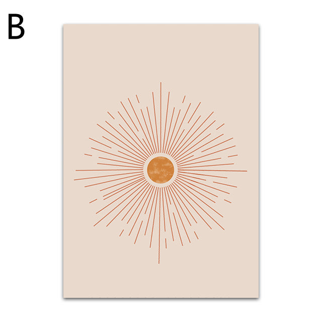 Quadro sole geometrico