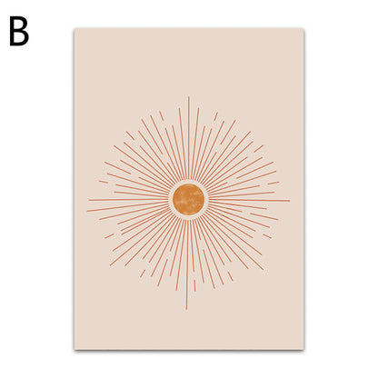 Quadro sole geometrico