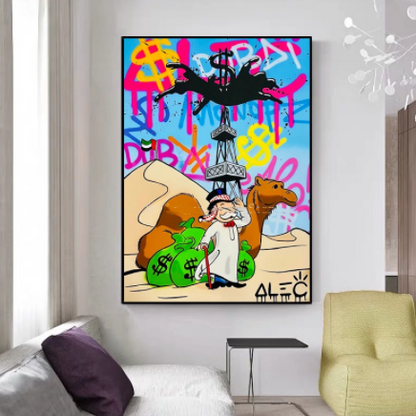 Dipinto padiglione d'arte