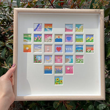 Quadro cuore fai da te