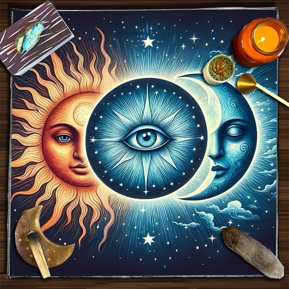 Tovaglia flanella luna sole