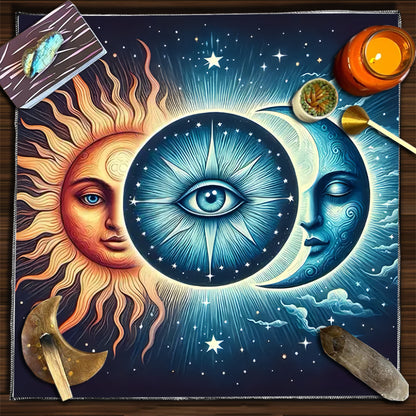 Tovaglia flanella luna sole
