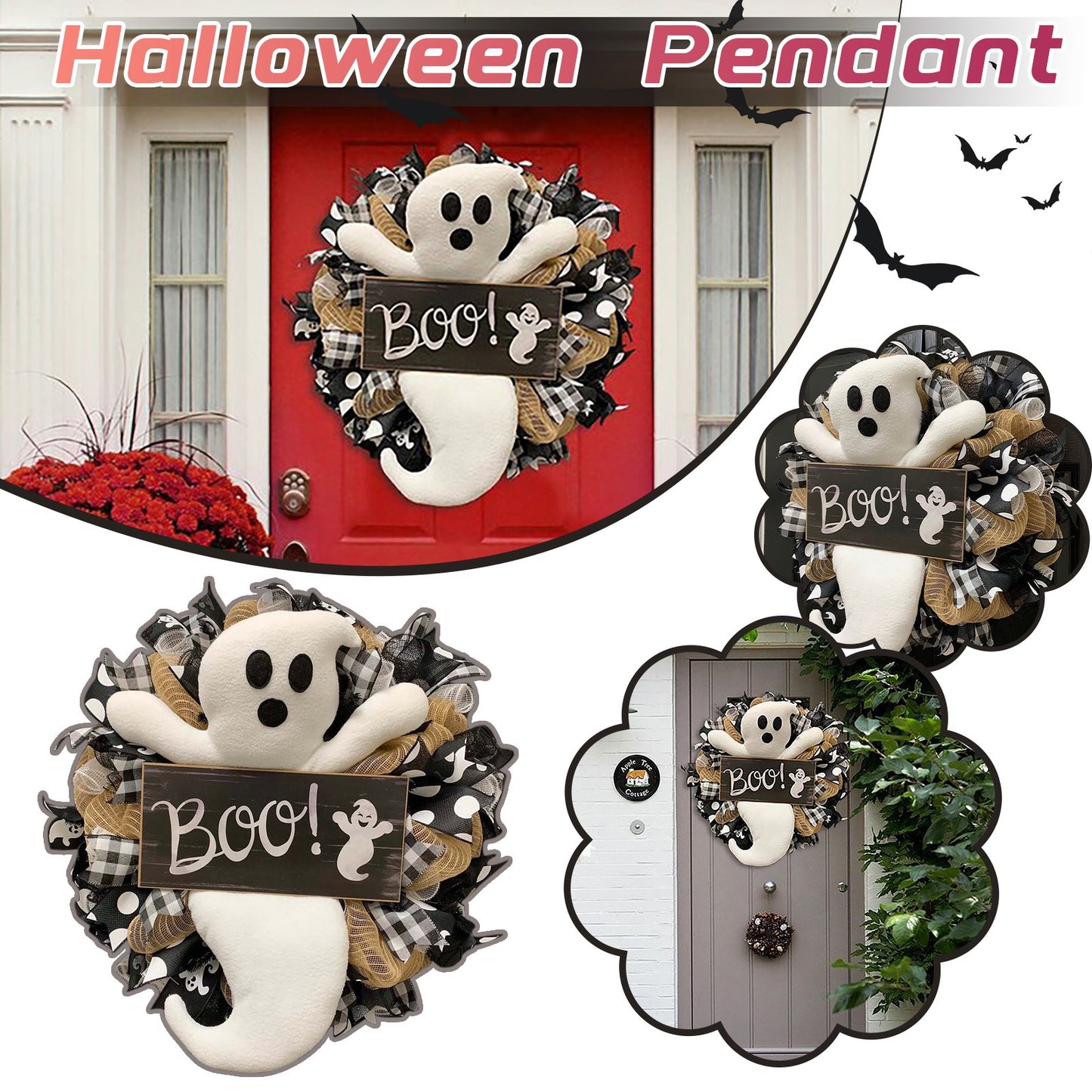 Ghirlanda Halloween con fantasmi