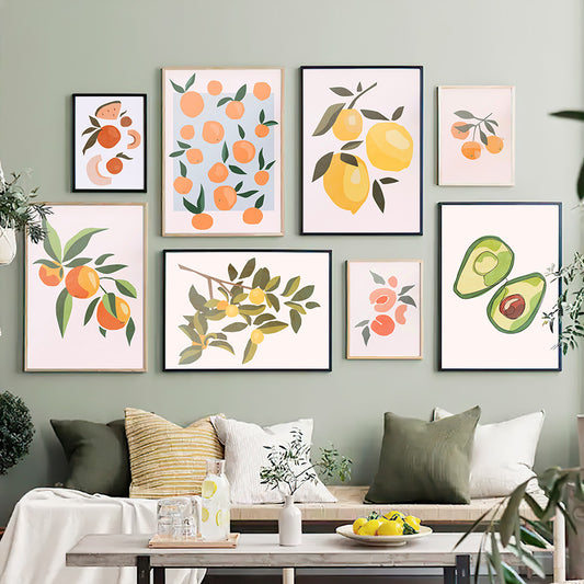 Quadro su tela Illustrazioni di frutta