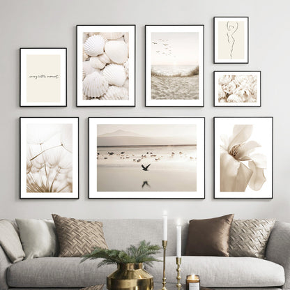 Quadro spiaggia fiori