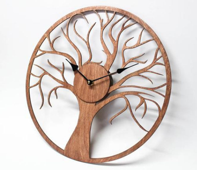 Orologio da parete Albero spoglio legno