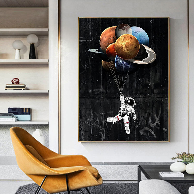 QUADRO ASTRONAUTA ACQUERELLO