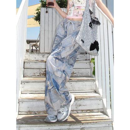 Pantaloni fiore vintage