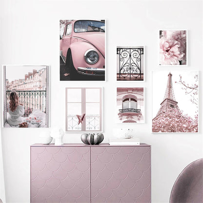 Quadro peonie Torre Eiffel